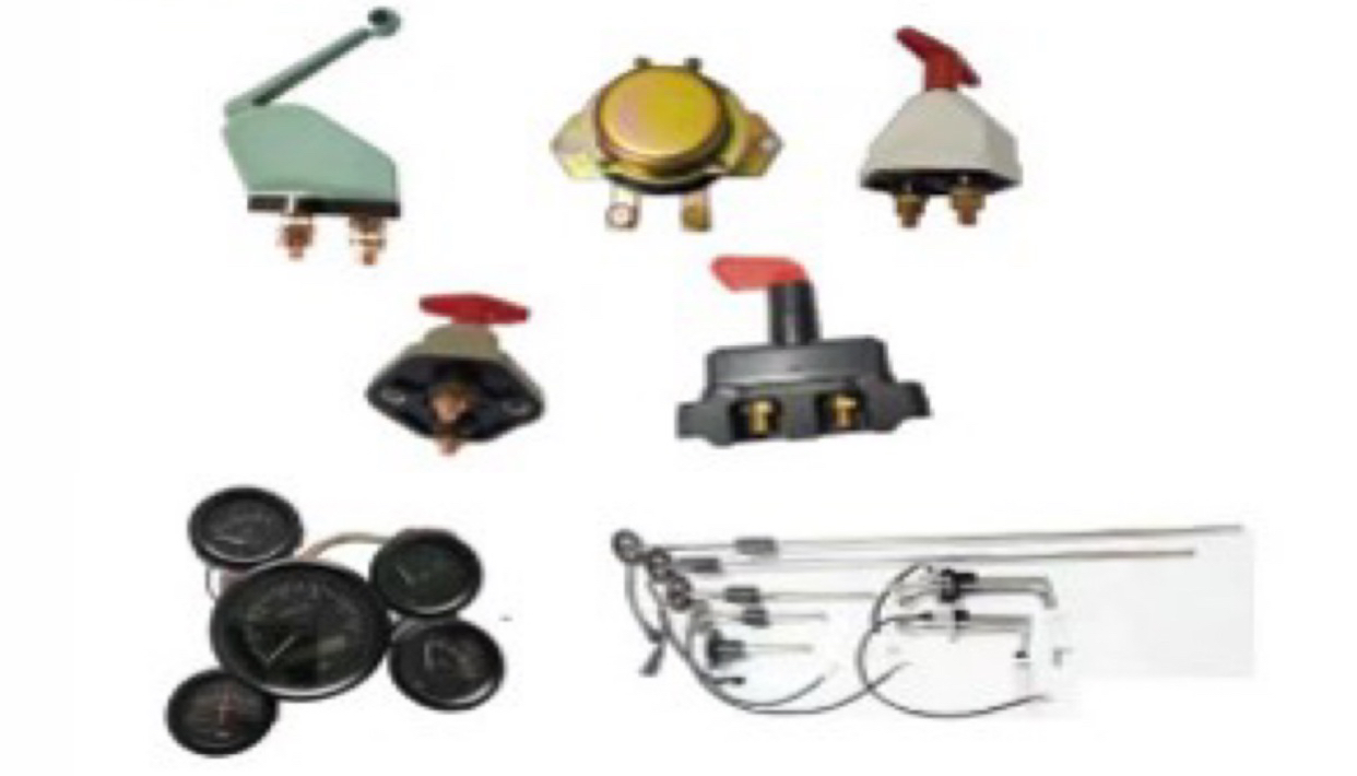 电源总开关、机械式小表、油量传感器